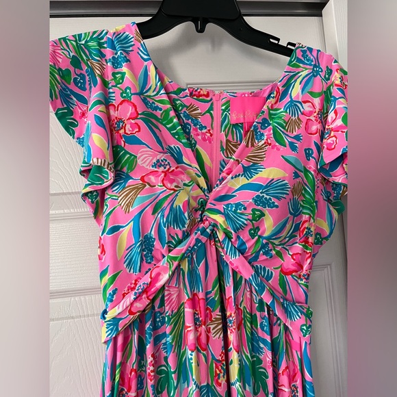 Lilly Pulitzer Verona Flutter Sleeve Maxi size 6 - Picture 4 of 6